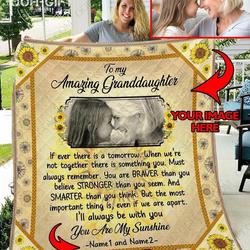 Granddaughter You Are My Sunshine 2 DHCDHC LD2210 Quilt Blanket and Home Decor
