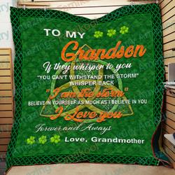 Grandson - Grandmother Quilt and Home Decor