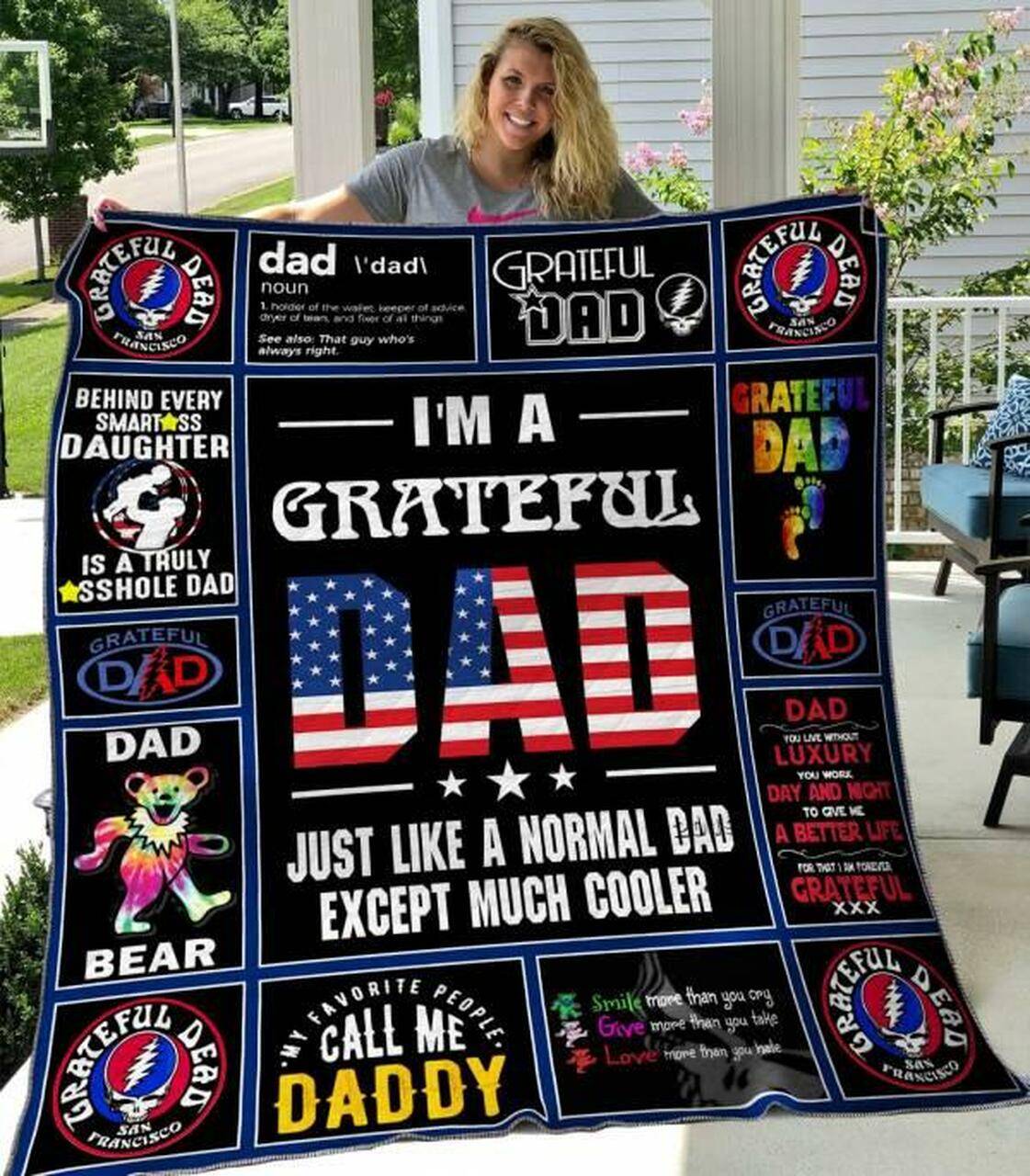 Grateful Dead Quilt Blanket Hvt080611 Quilt and Home Decor