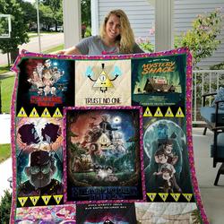Gravity Falls Quilt Blanket and Home Decor