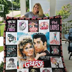 Grease Poster Quilt Blanket and Home Decor