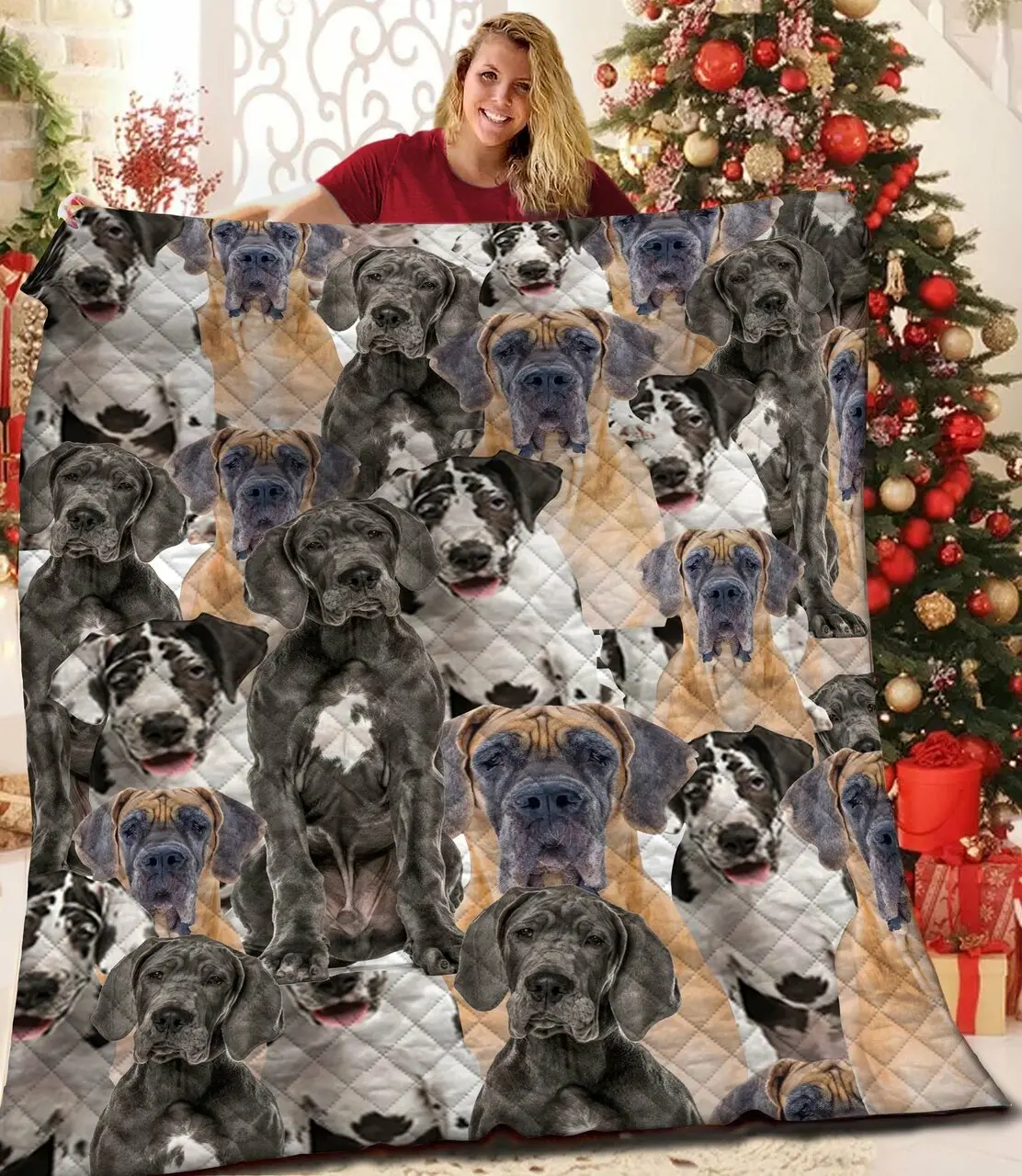 Great Dane Quilt Xia and Home Decor