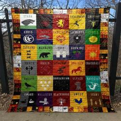 Great Houses Of The Game Quilt Blanket Lu88  Quilt and Home Decor