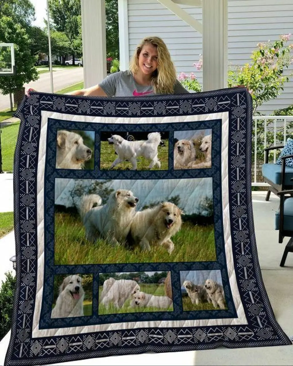 Great Pyrenees Cl12110108Mdq Quilt Blanket and Home Decor