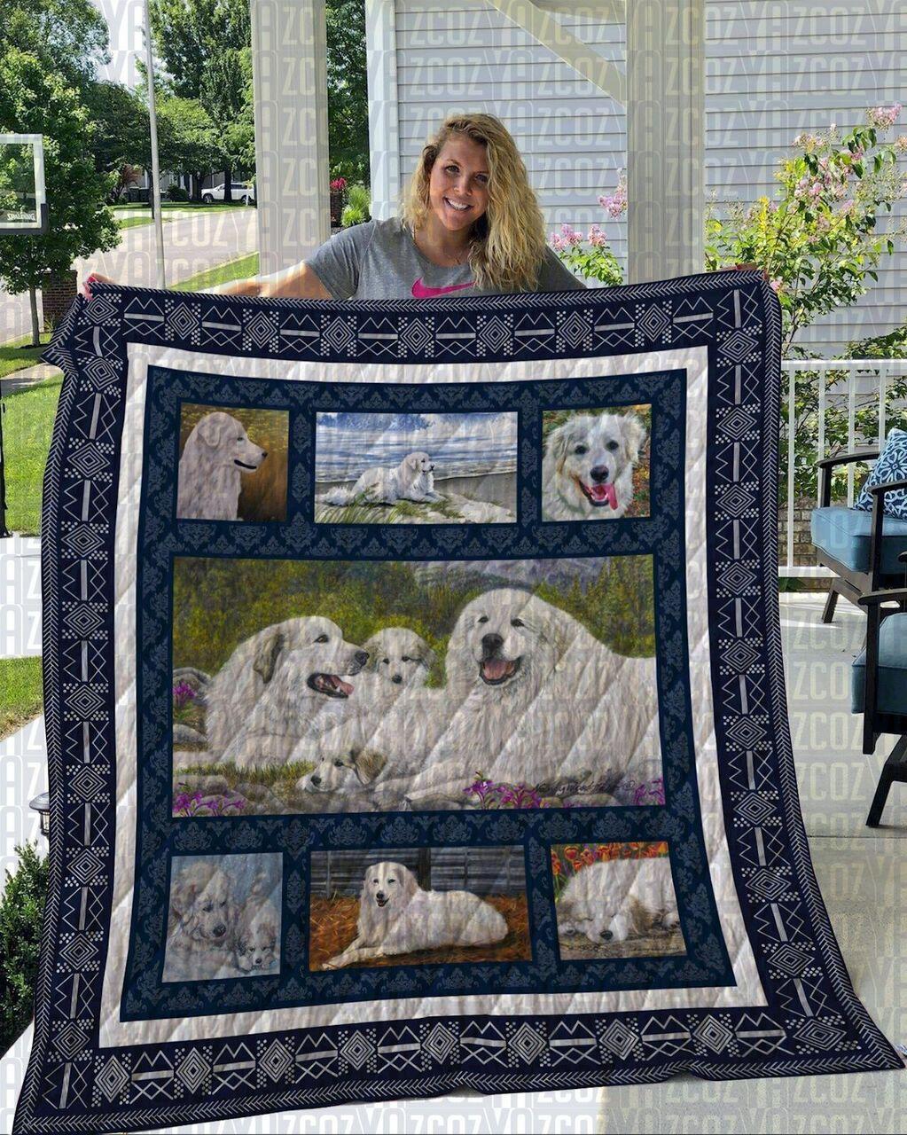Great Pyrenees CL20110210MDQ Quilt Blanket and Home Decor