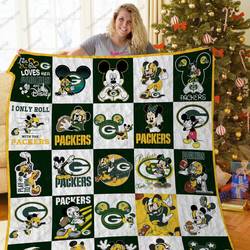 Green Bay Packers Disney Quilt Blanket and Home Decor