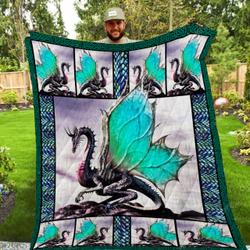 Green Dragon Quilt Db and Home Decor