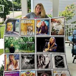 Gregg Allman Quilt Blanket and Home Decor