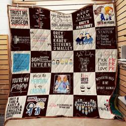 Grey S Anatomy Quilt Blanket 01803 and Home Decor