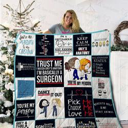 Grey S Anatomy Quilt Blanket 02134 and Home Decor