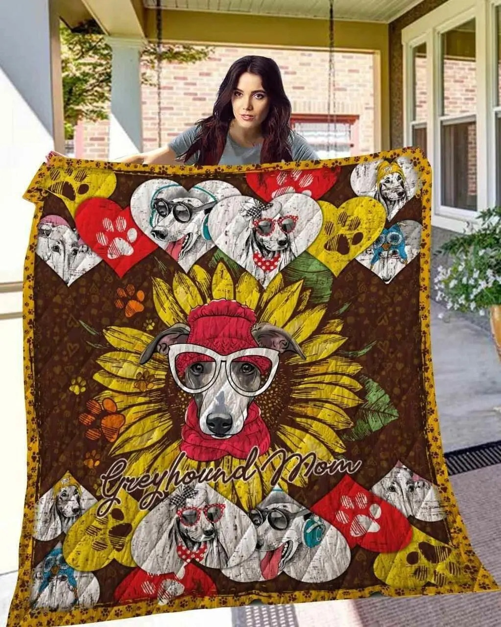 Greyhound 14 Blanket Th10072019 Quilt and Home Decor