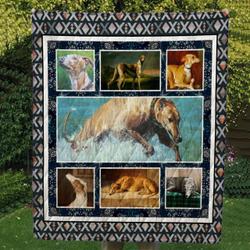Greyhound Cl09100114Mdq Quilt Blanket and Home Decor