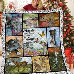 Greyhound Quilt Blanket Bbb061103Nb and Home Decor