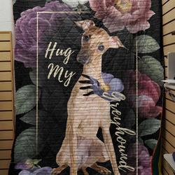 Greyhound Quilt Blanket and Home Decor