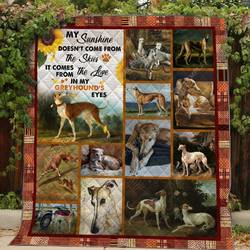 Greyhound Quilt Blanket Dhc13121449Vt and Home Decor
