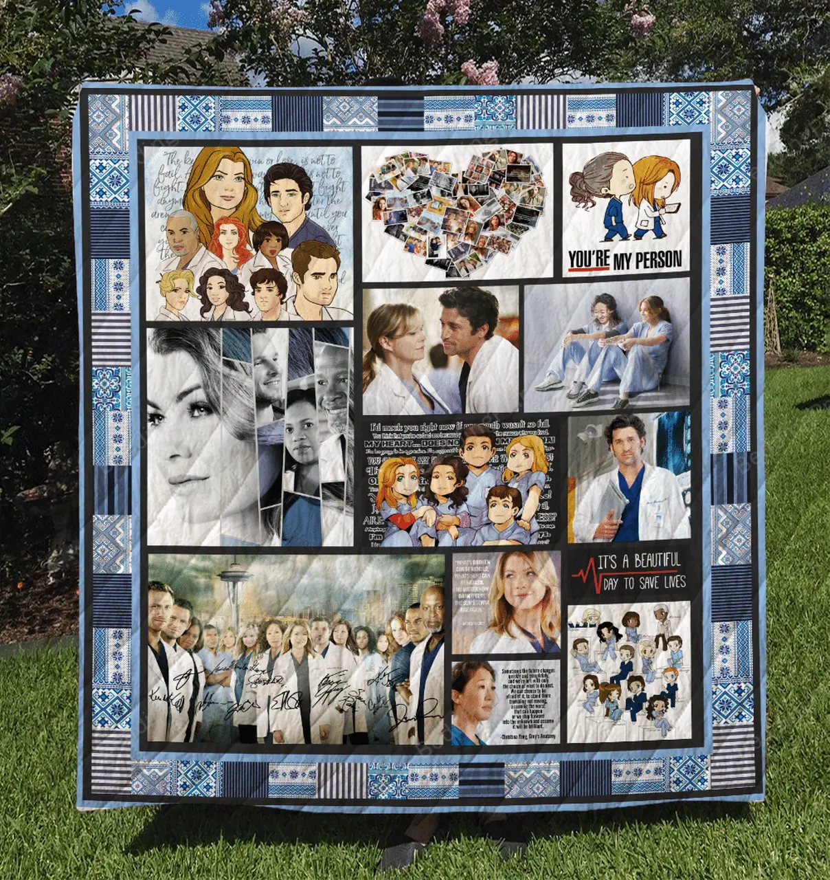 Grey’S Anatomy Quilt Blanket and Home Decor