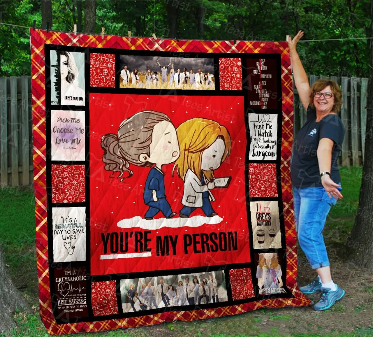 GreyS Anatomy Quilt Blanket and Home Decor