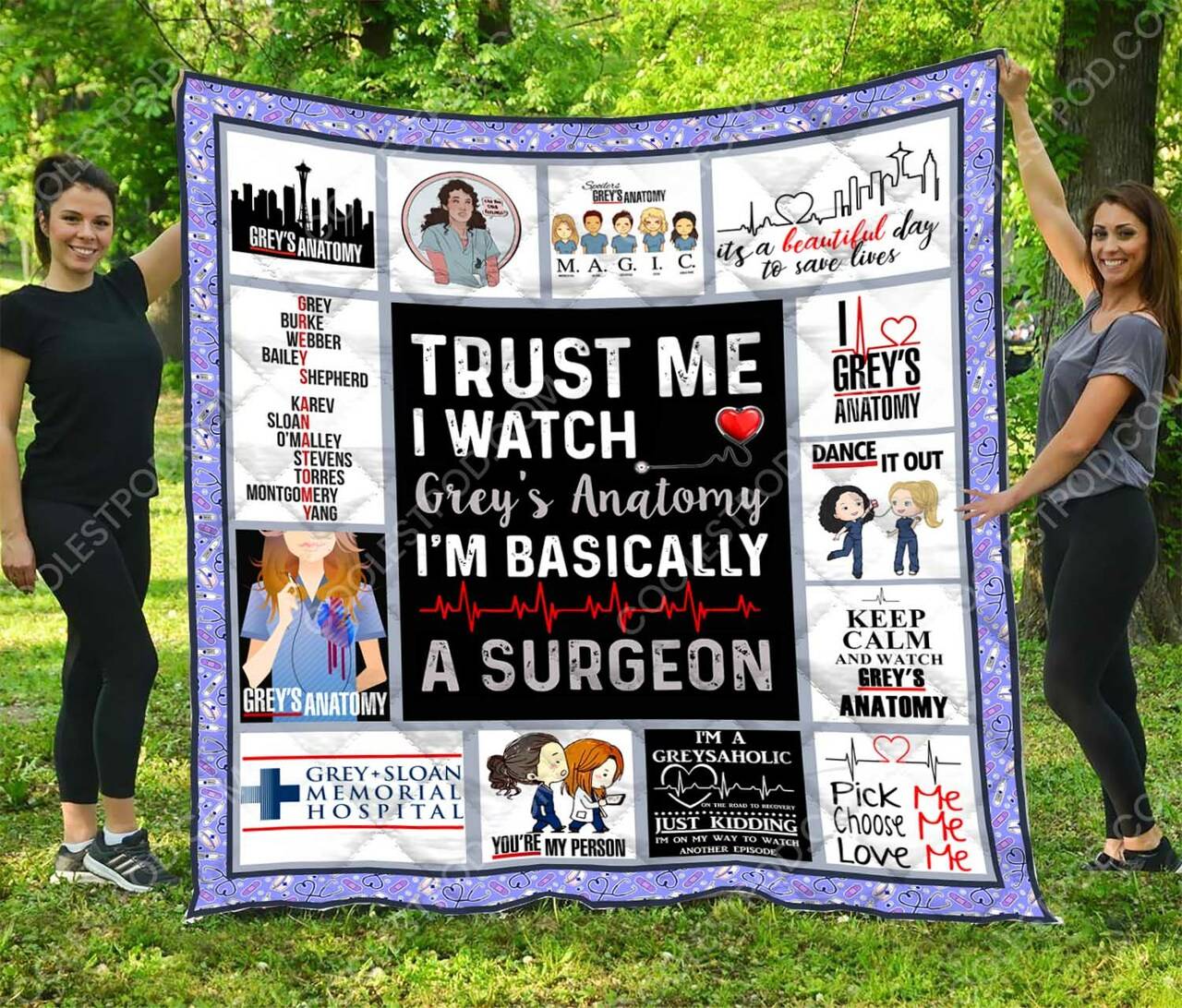 Greys Anatomy - Quilt and Home Decor