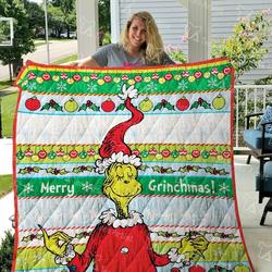 Grinch Quilt Blanket 01358 and Home Decor