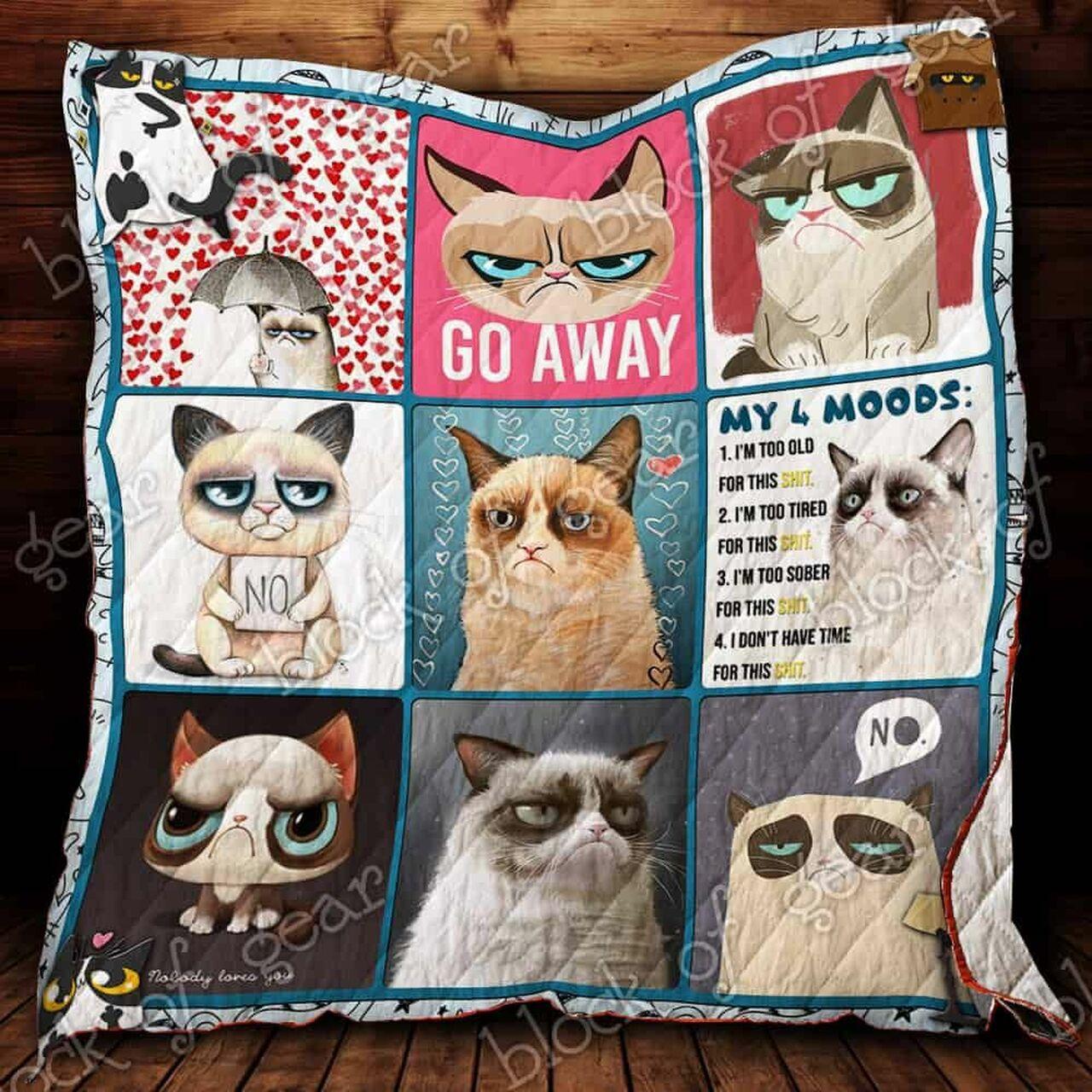 Grumpy Cat Cl2100214Mdq Quilt Blanket and Home Decor