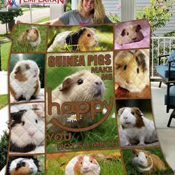 Guinea Pig Make Me Smile Jv Quilt Derqbp and Home Decor