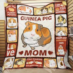 Guinea Pig Mom Quilt Jmx and Home Decor
