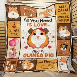 Guinea Pig Quilt Blanket Dhc0102772Td and Home Decor