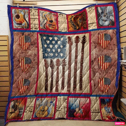 Guitar American Gal TB160996 3D Customized Quilt and Home Decor