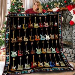 Guitar Electric  3D Customized Quilt and Home Decor