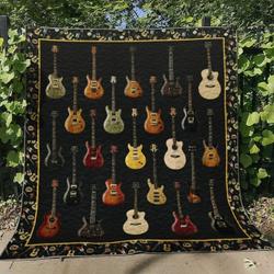 Guitar Hn220705B Quilt Blanket and Home Decor