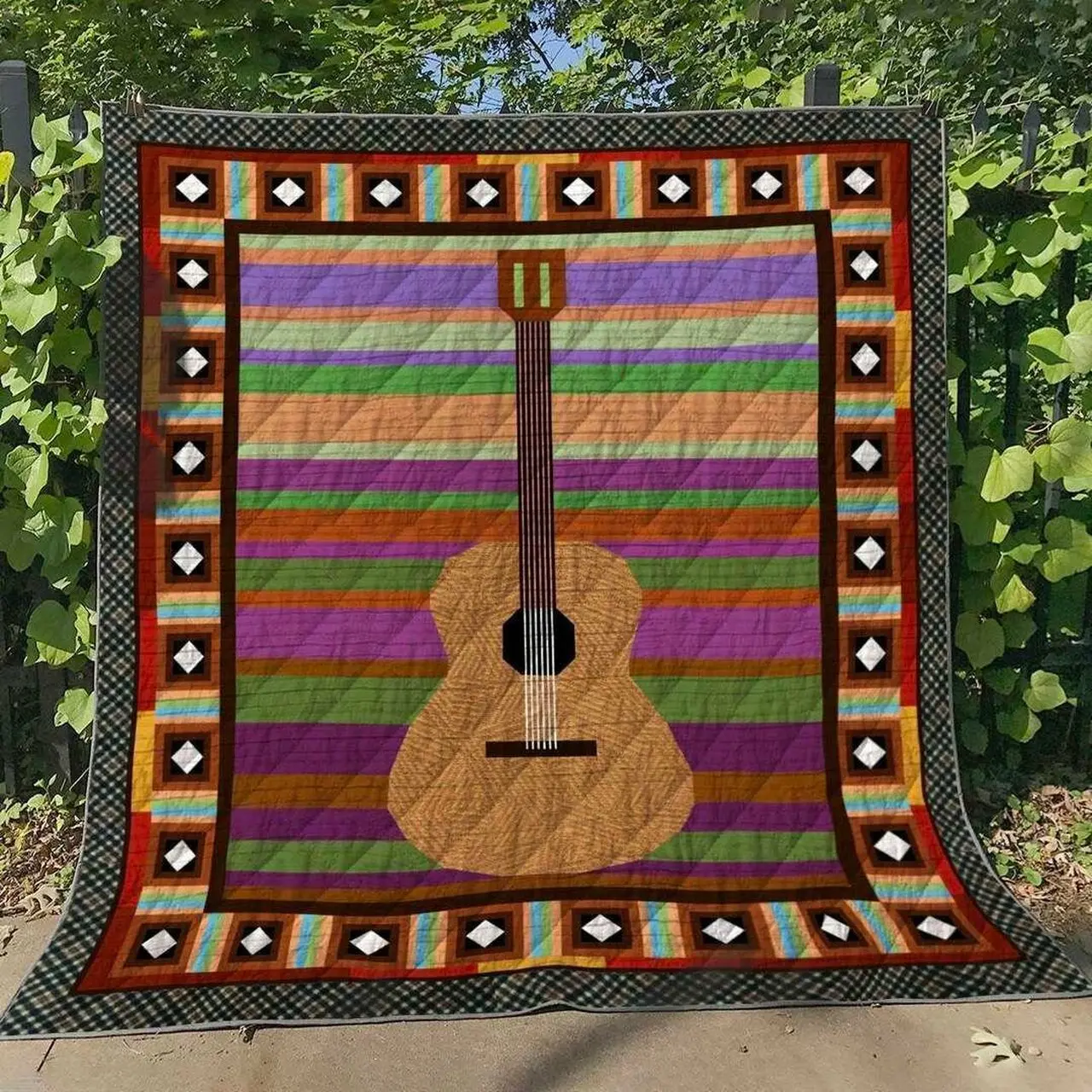 Guitar Hur Quilt Cysieq and Home Decor