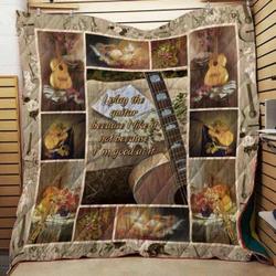 Guitar I Like It Quilt Blanket Dhc04011715Dd and Home Decor