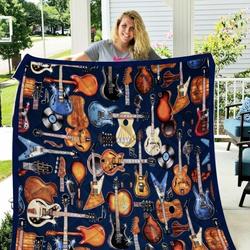 Guitar Pattern Things JW42 TB160996 3D Customized Quilt and Home Decor