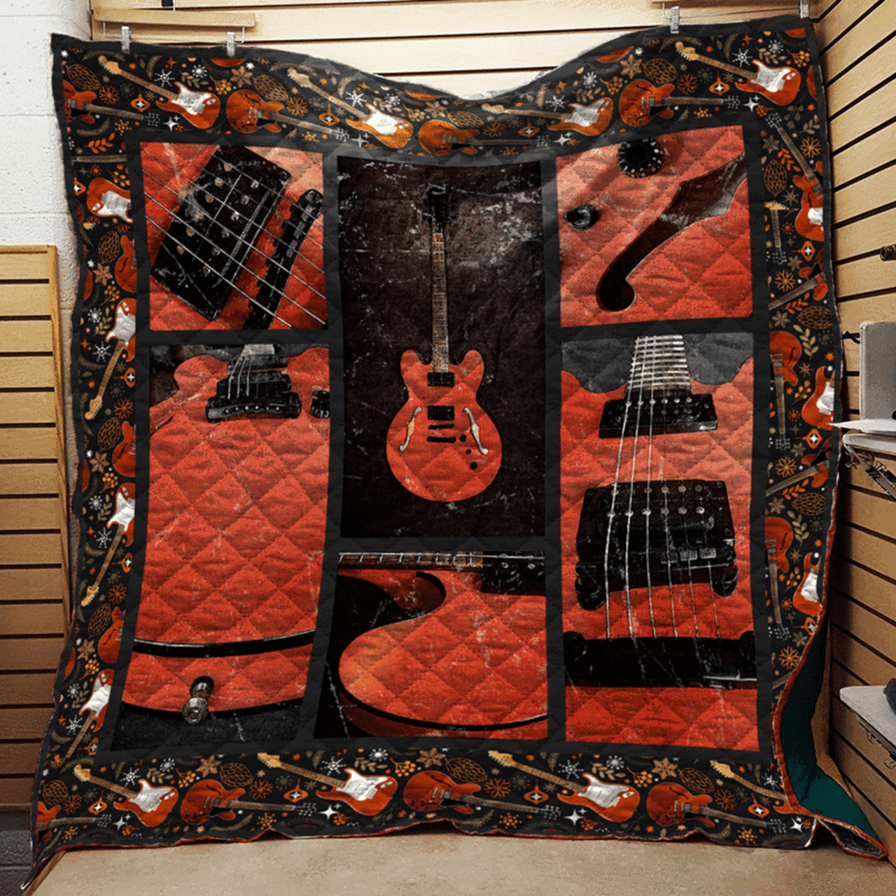 Guitar Quilt Blanket Dhc11021163Td and Home Decor