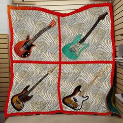 Guitar Quilt and Home Decor