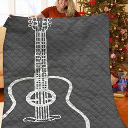 Guitar Quilt Uid and Home Decor