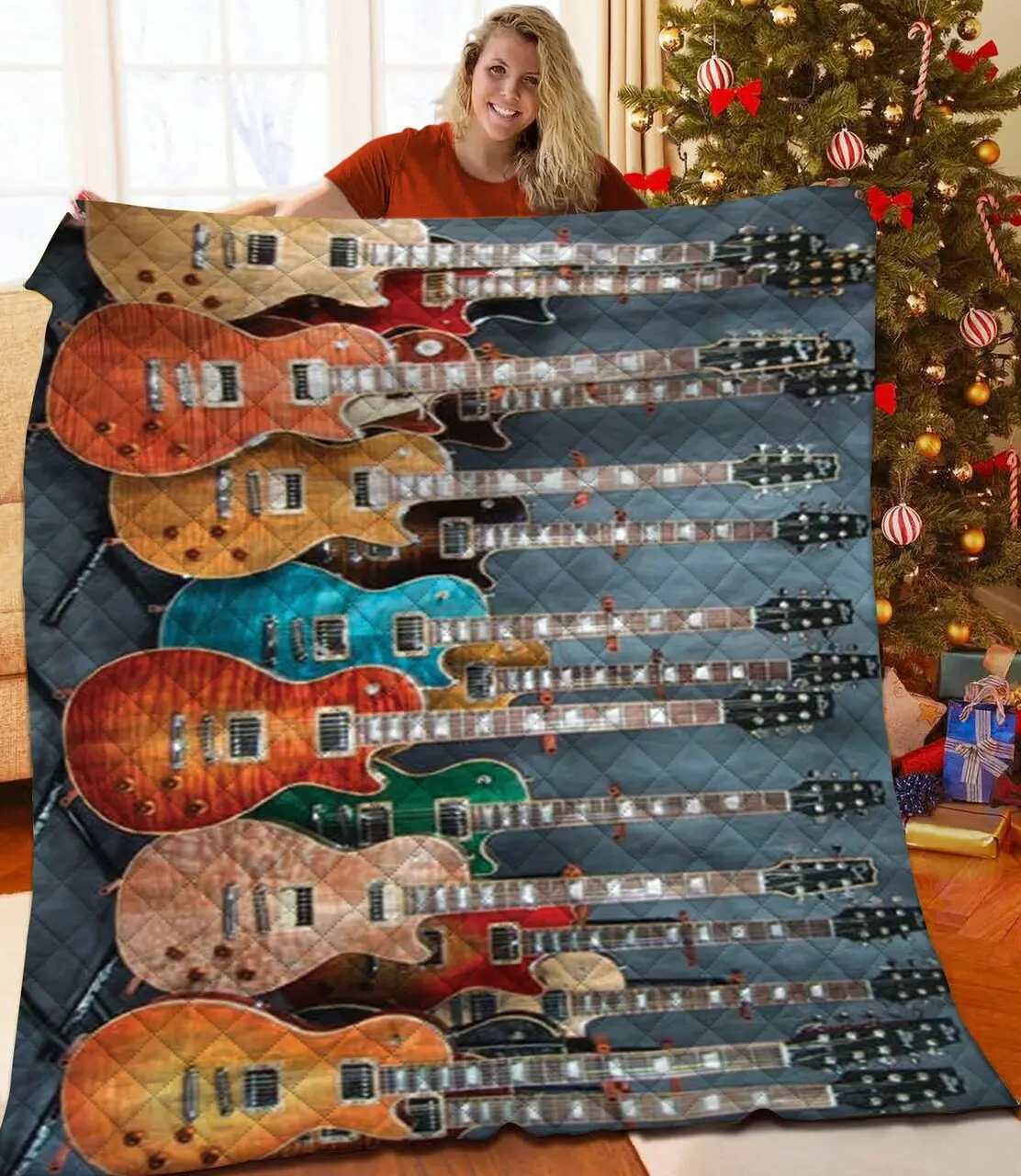 Guitar Quilt Ujc and Home Decor