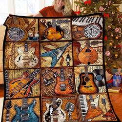 Guitar Quilt Umj and Home Decor