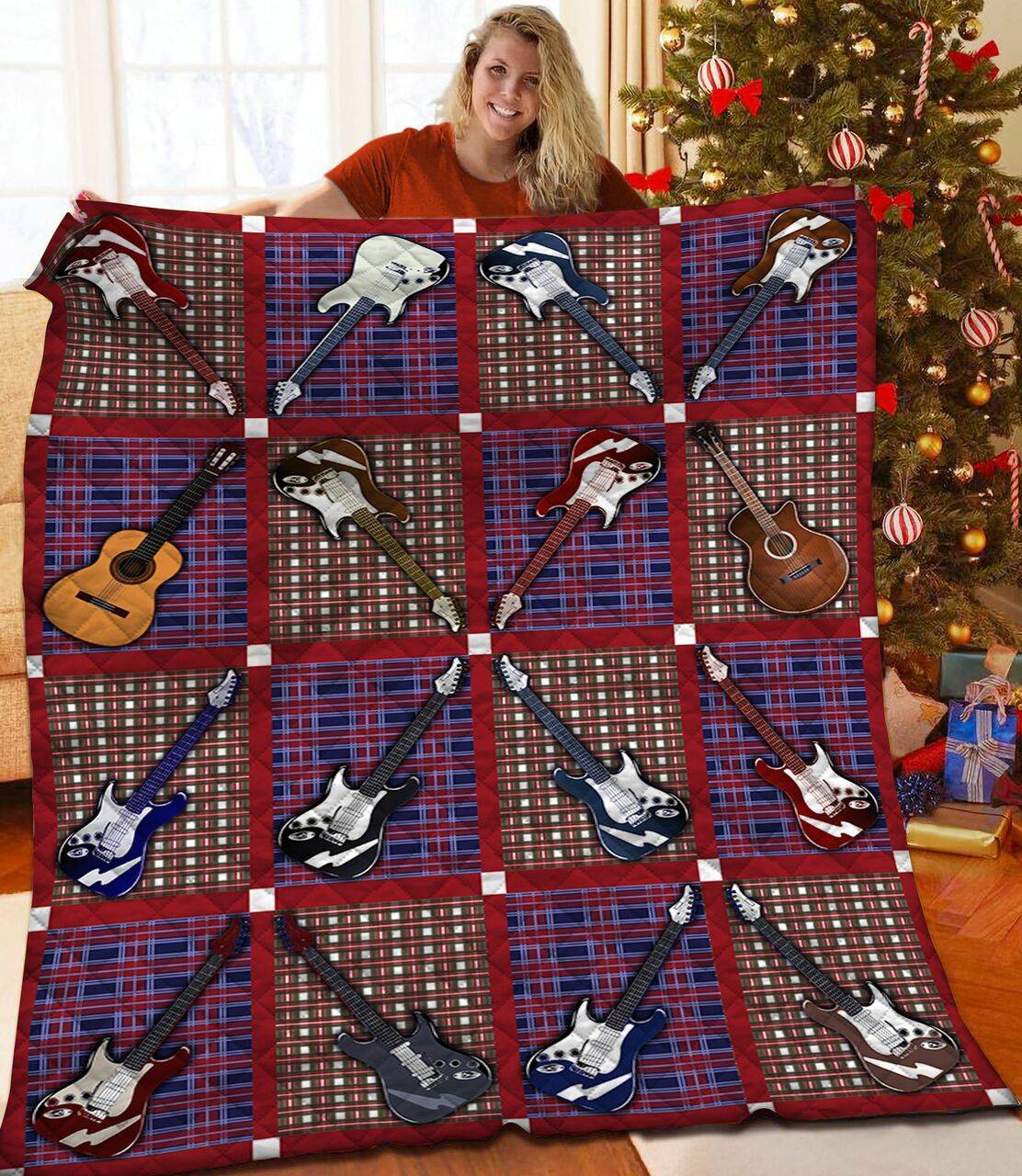 Guitar Quilt Umt and Home Decor