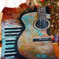 Guitar Quilt Unx and Home Decor