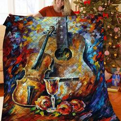 Guitar Quilt Wky and Home Decor
