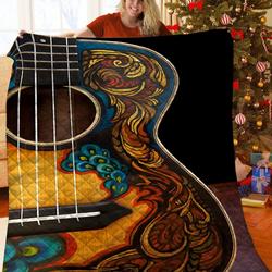 Guitar Quilt Wli and Home Decor