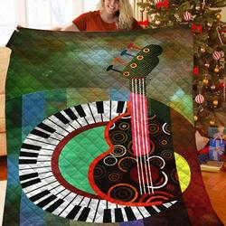 Guitar Quilt Wmh and Home Decor