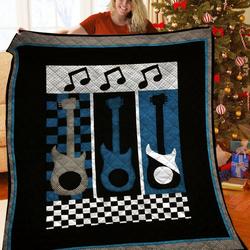 Guitar Quilt Wmw and Home Decor