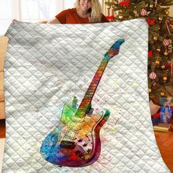 Guitar Quilt Wnb and Home Decor