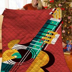 Guitar Quilt Wnq and Home Decor