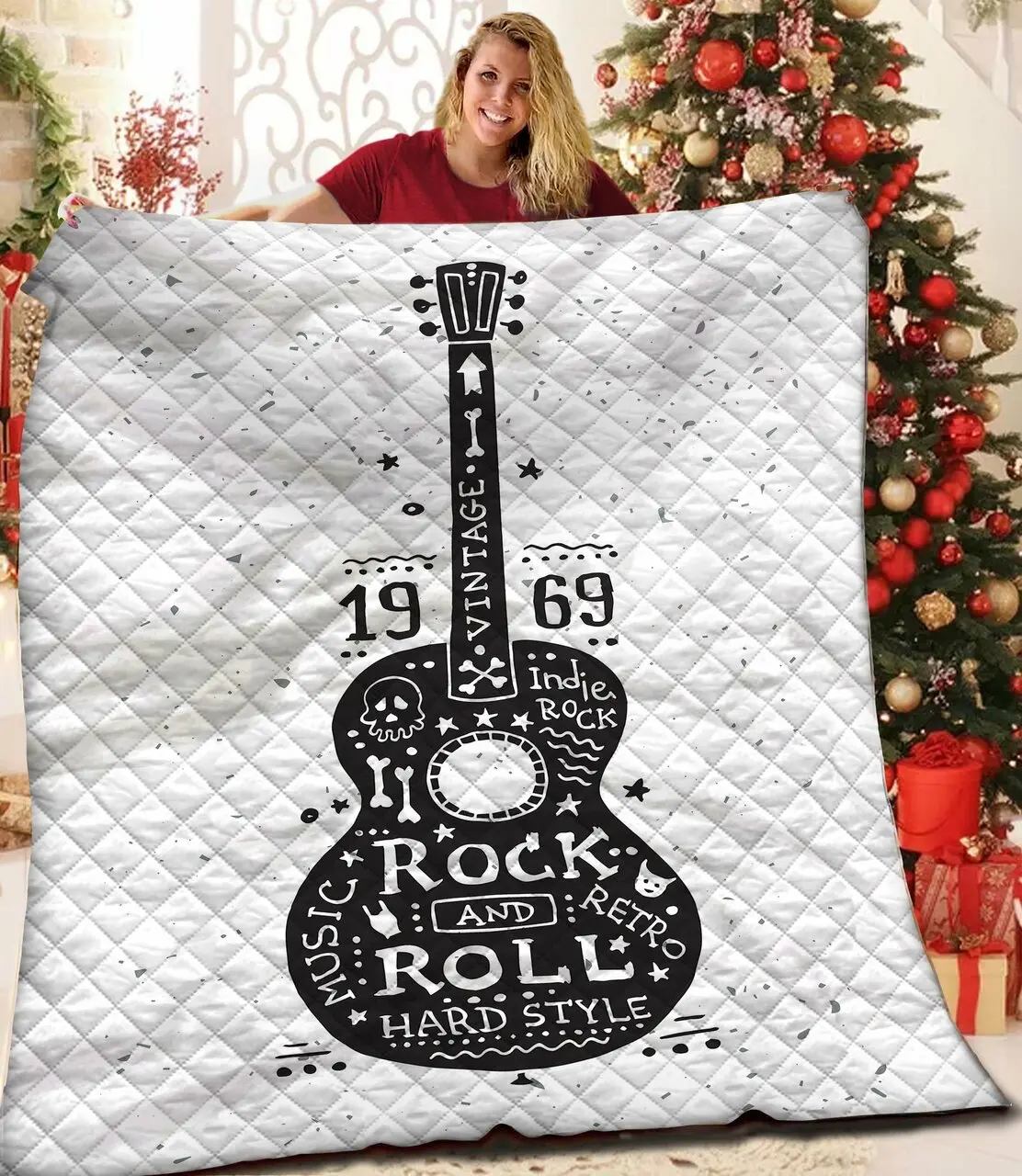 Guitar Quilt Wqs and Home Decor