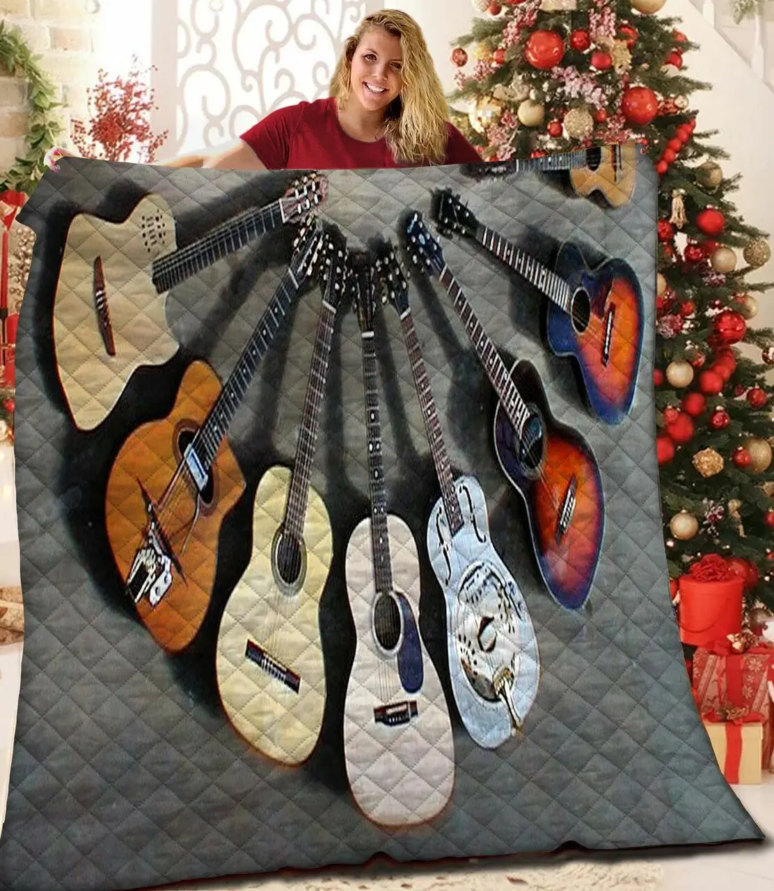 Guitar Quilt Wqx and Home Decor