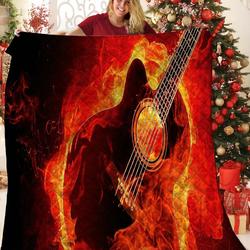 Guitar Quilt Wrw and Home Decor