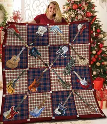 Guitar Quilt Wtu and Home Decor